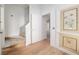Bright entryway features stairs, an open doorway, and classic trim work at 721 Ne 2Nd St, Ocala, FL 34470