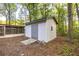 Shed in backyard with access to screened in porch at 7585 Sw 79Th Pl, Ocala, FL 34476