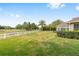 Large backyard view showing the lush green lawn and perimeter fence at 8632 Sw 86Th Cir, Ocala, FL 34481