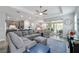 Spacious living room with modern decor, open to the kitchen and dining area, perfect for gatherings at 8875 Sw 58Th Street Rd, Ocala, FL 34481