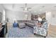 Bright living room featuring a comfortable gray sofa, stylish accents, and an open floor plan at 8875 Sw 58Th Street Rd, Ocala, FL 34481