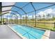 Relaxing screened-in pool area with serene views, perfect for enjoying the outdoors at 8875 Sw 58Th Street Rd, Ocala, FL 34481