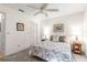 Comfortable bedroom with ceiling fan, closet, and tasteful decor at 9638 Sw 94Th Ave # C, Ocala, FL 34481