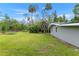 Large backyard with lush grass, bordered by mature trees offering privacy at 11065 Ne 42Nd St, Silver Springs, FL 34488