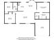 Detailed floor plan outlining room dimensions and layout, offering a comprehensive view of the property's structure at 13645 Se 42 Ave, Summerfield, FL 34491