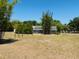 Large backyard with mature trees and a screened-in patio, perfect for outdoor entertaining and relaxation at 15069 Se 73Rd Ave, Summerfield, FL 34491