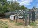 Dog kennel and dog houses in the backyard with room for dogs at 15976 Sw 23Rd Court Rd, Ocala, FL 34473