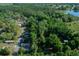 Wide aerial view with mature trees and a lake in the distance at 16571 Se 95Th Street Rd, Ocklawaha, FL 32179