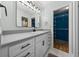 Modern bathroom with sleek vanity, ample storage, and updated fixtures at 16571 Se 95Th Street Rd, Ocklawaha, FL 32179