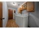 Functional laundry area equipped with a washer and dryer at 16571 Se 95Th Street Rd, Ocklawaha, FL 32179