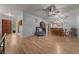 Open-concept living area with modern fixtures and dining space at 16571 Se 95Th Street Rd, Ocklawaha, FL 32179