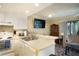 Functional kitchen with bar seating open to the living area, ideal for entertaining guests at 20800 River Dr # A11, Dunnellon, FL 34431