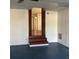 Basement space featuring painted floors, stairs, and potential living area at 2138 Sw 9Th Rd, Ocala, FL 34471