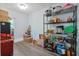 Well-organized storage room features wire shelving and ample space for storage at 2808 Ne 24Th Ct, Ocala, FL 34470