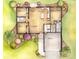 Detailed floor plan showcases a layout with three bedrooms, a living room, a kitchen, and an attached garage at 378 Sequoia Dr, Ocklawaha, FL 32179