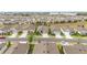 Panoramic aerial view of a well-planned residential community with consistent home styles at 8090 Penrose Pl, Wildwood, FL 34785