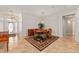 Dining area showcasing a dining table set with seating for six and a decorative rug at 8955 Sw 86Th Loop, Ocala, FL 34481