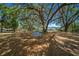 Large backyard featuring mature trees, a built-in grill, and plenty of space for recreation at 9885 Se 144Th St, Summerfield, FL 34491