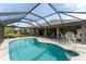 Gorgeous pool with screened enclosure and spacious deck, ideal for outdoor entertaining and relaxation at 2008 Palo Alto Ave, The Villages, FL 32159