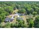 Beautiful aerial view of a home with well maintained lawn and landscaping, plus close proximity to transit lines at 2376 Se 40Th Street Road, Ocala, FL 34480