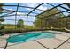 Sparkling private pool with a screened-in lanai offering picturesque views at 26200 Se Highway 42, Umatilla, FL 32784