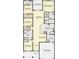 Detailed floor plan showcasing four bedrooms, three bathrooms, a living room, kitchen, and a two-car garage at 3107 Ne 46Th Ave, Ocala, FL 34470