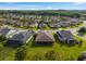Aerial view shows homes with lanais, situated on neatly kept lawns within a quiet residential area at 3587 Nw 55Th Cir, Ocala, FL 34482