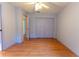 Spacious bedroom with hard surface floors, ceiling fan and closet at 6150 Sw 103Rd Loop, Ocala, FL 34476