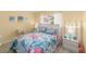 Bright bedroom boasts flamingo bedding, light walls, and sunny window at 9333 Sw 97Th Pl # C, Ocala, FL 34481