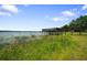 A beautiful dock extends over the water, offering a serene spot to enjoy lake views and nature at 21168 Sw Peach Blossom St, Dunnellon, FL 34431