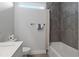 Bathroom features modern fixtures, a tiled shower, and a practical layout at 2647 Sw 178 St, Ocala, FL 34473