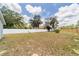 This backyard has a well-maintained lawn surrounded by fences and trees, offering privacy and a natural setting at 28 Olive Dr, Ocala, FL 34472