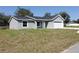 Charming single-story home features a gray exterior, white trim, and a spacious two-car garage at 28 Olive Dr, Ocala, FL 34472