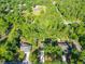 An aerial view shows the homes nestled among green trees and mature landscaping on large private lots at 5092 Sw 197Th Ter, Dunnellon, FL 34431