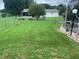 The backyard features an expansive grassy area and well-maintained landscaping, creating a peaceful outdoor retreat at 6512 Sw 60Th Ct, Ocala, FL 34474