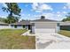 Charming single Gathering home exhibits manicured lawn and a two car garage, presenting a welcoming facade at 6776 Sw 151St Loop, Ocala, FL 34473