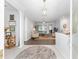 Bright living room featuring modern decor, hardwood floors, and sliding doors at 9693 Sw 90Th St, Ocala, FL 34481