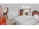 Comfortable main bedroom with two windows and entry to ensuite bathroom at 9726 Sw 94Th Ter # C, Ocala, FL 34481