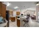 Spacious kitchen with island, breakfast bar and stainless steel appliances at 5425 Se 44Th Cir, Ocala, FL 34480