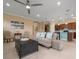 Spacious living room featuring recessed lighting, neutral paint, and tile flooring at 6376 Sw 97Th Terrace Rd, Ocala, FL 34481