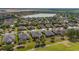 Aerial view showcases a well-planned neighborhood near golf course with beautifully landscaped lawns at 7455 Sw 97Th Terrace Rd, Ocala, FL 34481
