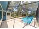 The screened-in pool provides a tranquil retreat while also featuring access to both the home and outdoors at 1179 Se 170Th Ct, Silver Springs, FL 34488