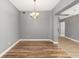 Formal dining room with chandelier and neutral walls at 15087 Sw 43Rd Ct, Ocala, FL 34473