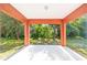 This back porch has ample room for seating at 15087 Sw 43Rd Ct, Ocala, FL 34473