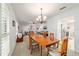 Inviting dining room with a hardwood table, matching chairs and open access to living room at 2045 Se 32Nd St, Ocala, FL 34471
