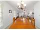 Open dining room with a hardwood table, matching chairs, and open floor plan at 2045 Se 32Nd St, Ocala, FL 34471
