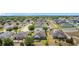 An aerial shot showcases the layout of this quiet residential neighborhood at 4013 Ruby Run, Haines City, FL 33844