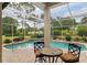 Inviting screened pool with spa and outdoor seating area for relaxation at 6882 Sw 113Th Pl, Ocala, FL 34476