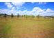 Spacious backyard with well-maintained grass and sapling trees under a partly cloudy, bright sky at 7429 Sw 61St St, Ocala, FL 34474