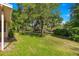 Large backyard with a beautiful lawn and mature trees providing plenty of shade at 8747 Sw 98Th Street Rd # F, Ocala, FL 34481